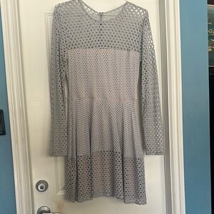BCBGMaxAzria Gray Long Sleeve Dress